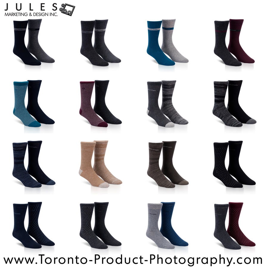 Sock, Apparel & Clothing Product Photography Toronto
