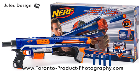 Toy Product Photography, Nerf, Rampage, Toronto, Product Photographer, In-Studio, Studio, Photographer, Markham, Mississauga, Brampton, Commercial Photography, Nerf, Rampage, Gun