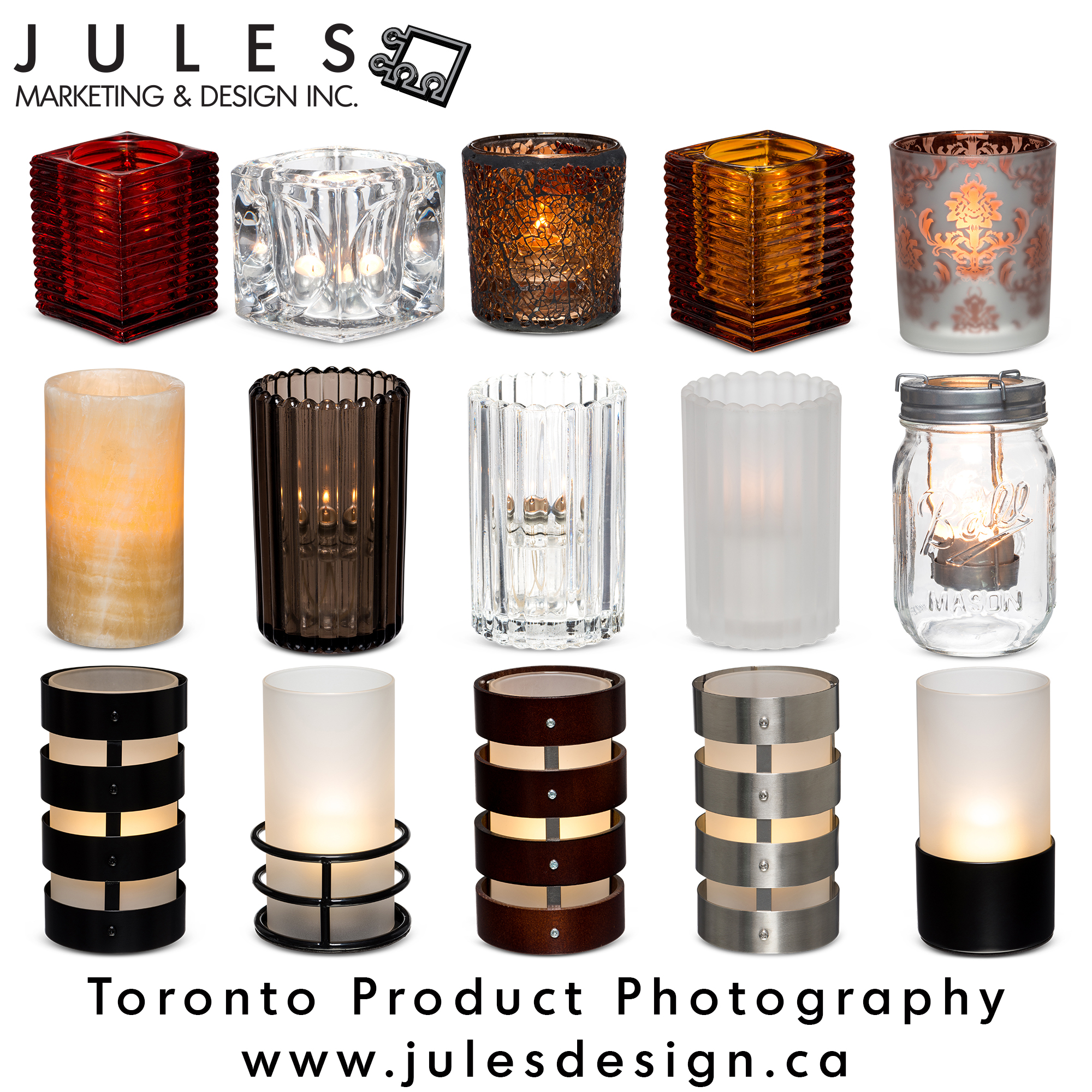 Glass Candle Toronto Markham Mississauga Product Photography Studio 