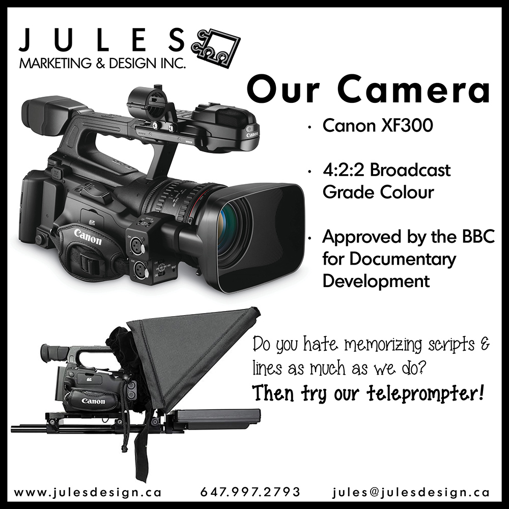 toronto corporate video productions company jules design video editing rates per hour