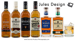 Wiser Whisky, Wiser's 18, Wiser's Deluxe, Wiser's Legacy, Wiser's Small Batch, Wiser's Special Blend, Wiser's Spiced Whiskey, Ontario, Spirits, Liquor, Toronto Mico Brewery Photography, LCBO Photography, Drink Photographers, planogram photography, LCBO, SAQ, AGLC, LCLB, GS1, Cold Drink Photography Specialist, beverage photographer, Toronto Product Photographers, commercial food photography, Alcohol, Spirits, Beer, Wine, Drinks, Experts in cosmetic food staging, Food Service, Retail food and drink product, Photography Studio, Toronto Product Photographers